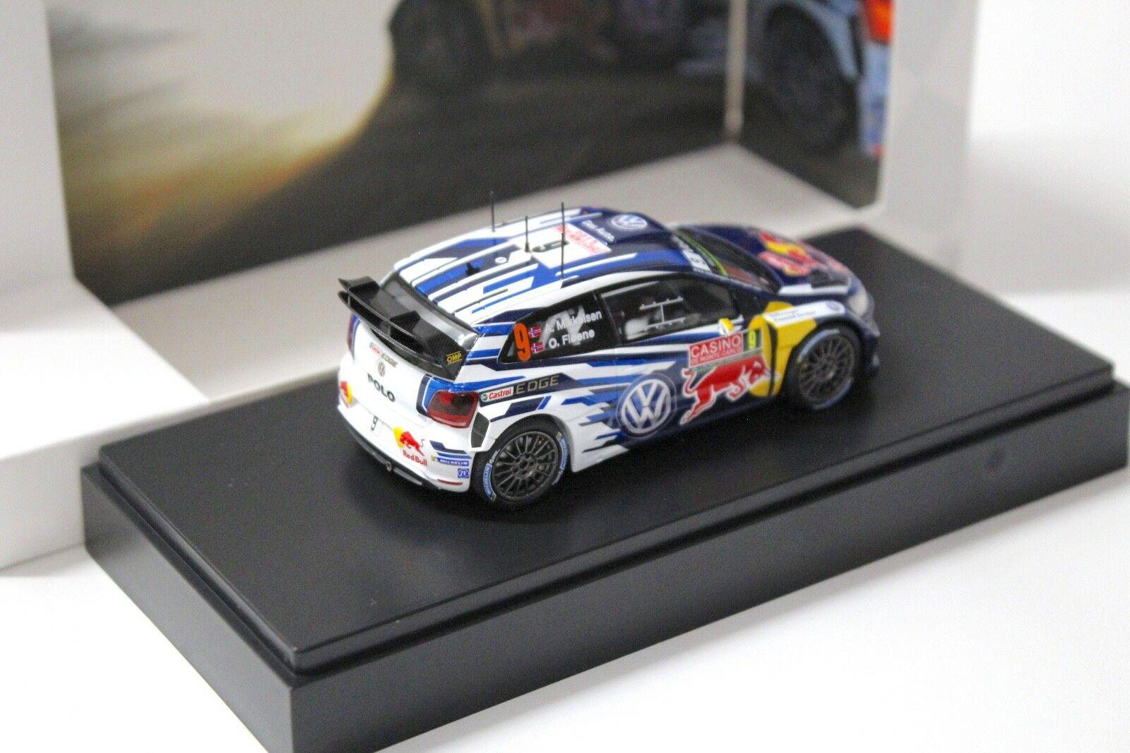 1:43 Spark VW Polo R WRC Rally 2015 Red Bull #9 Floene
