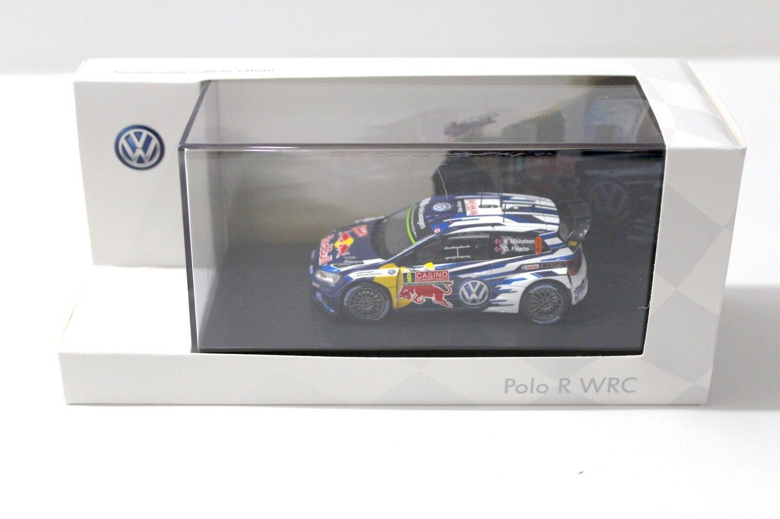 1:43 Spark VW Polo R WRC Rally 2015 Red Bull #9 Floene