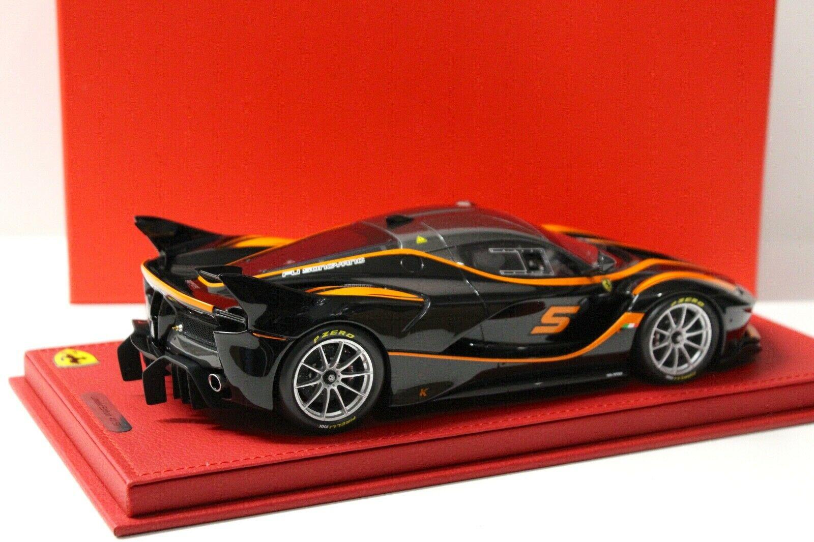 1:18 BBR Ferrari FXXK 2016 black/ orange stripes #5