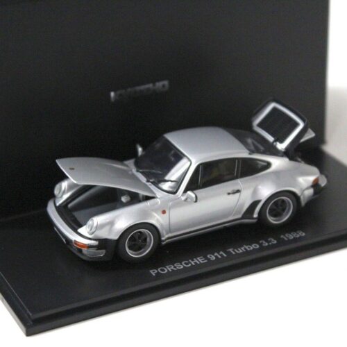 1:43 Kyosho Porsche 911 930 Turbo 3.3 silver 1988 - Image 2