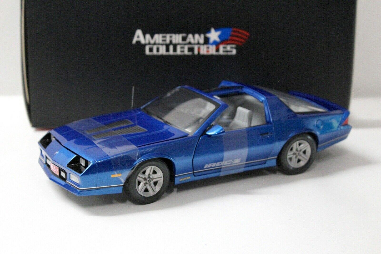 1:18 SunStar 1985 Chevrolet Camaro IROC-Z blue