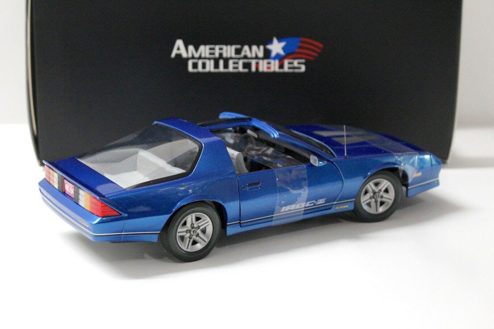1:18 SunStar 1985 Chevrolet Camaro IROC-Z blue