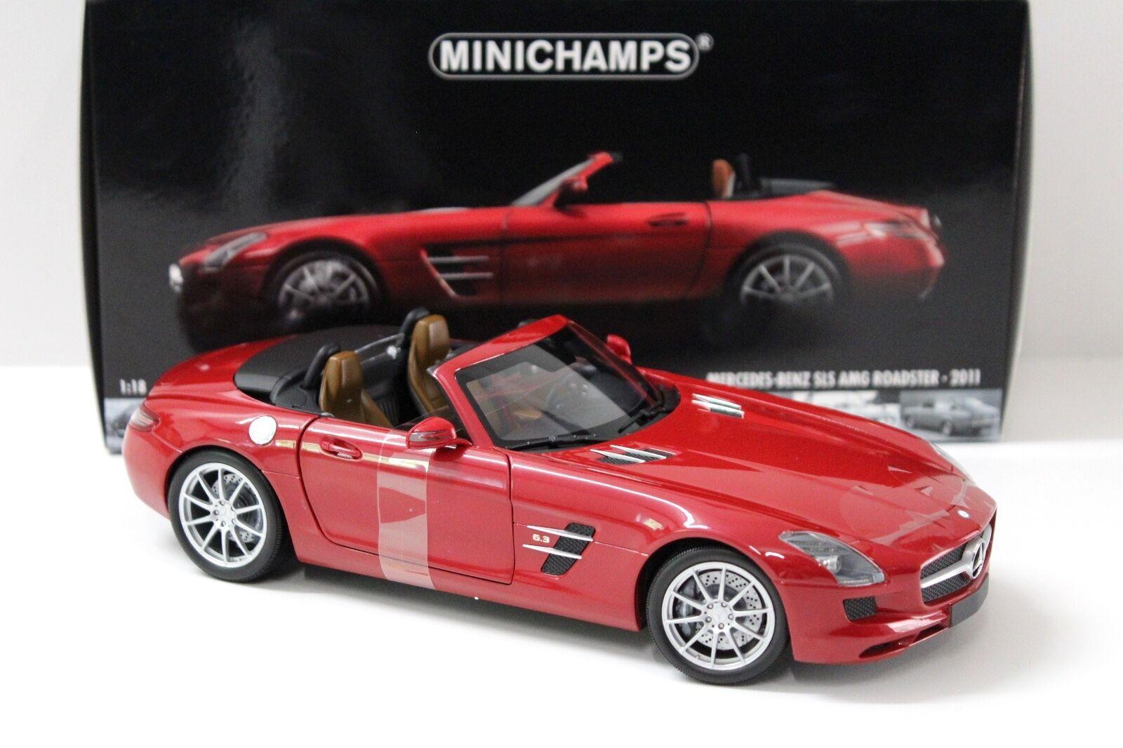 1:18 Minichamps Mercedes SLS AMG Roadster red 2011
