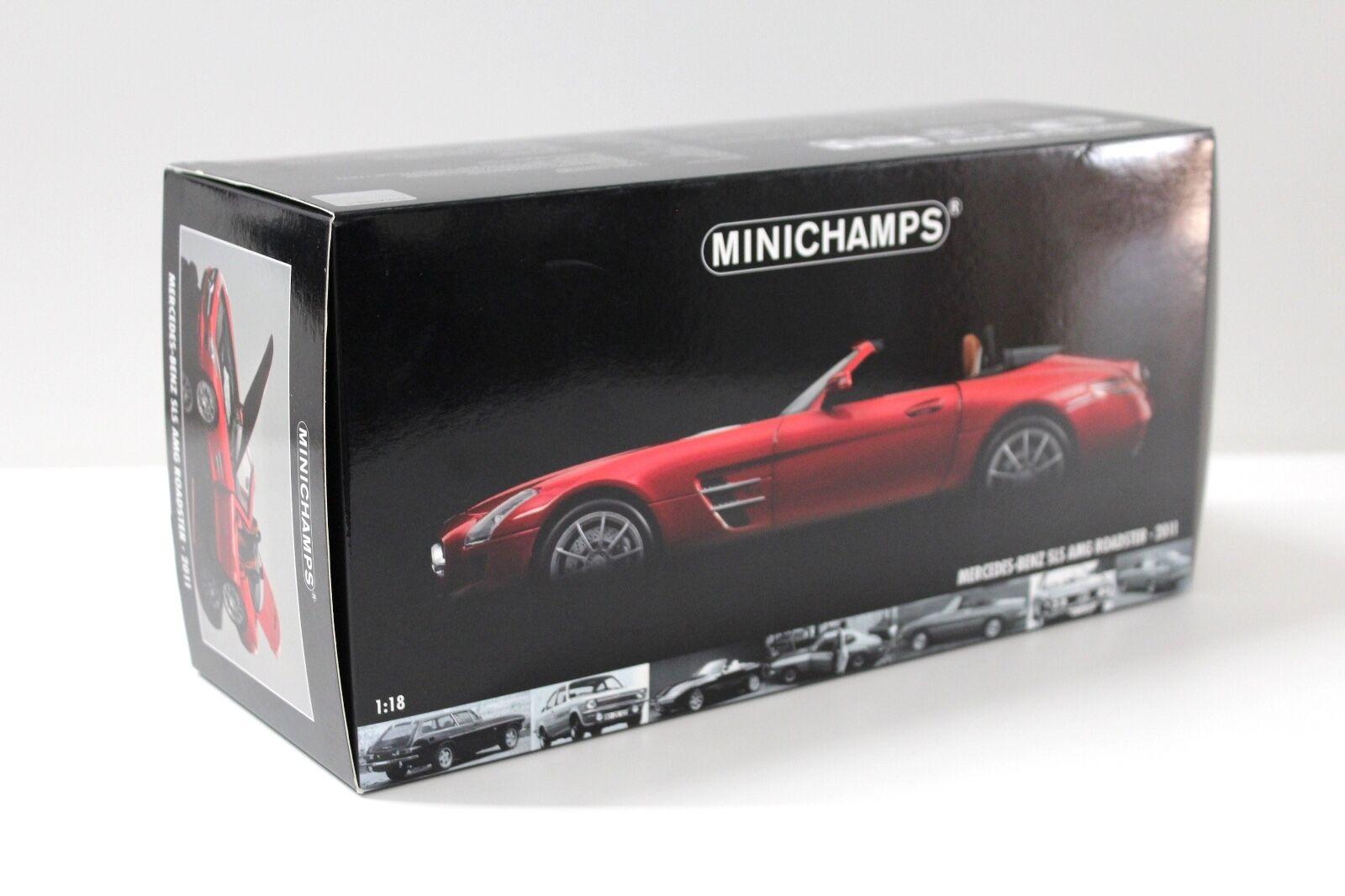 1:18 Minichamps Mercedes SLS AMG Roadster red 2011