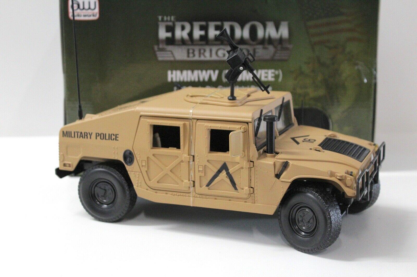 1:18 Auto World Hummer Humvee Military Police beige