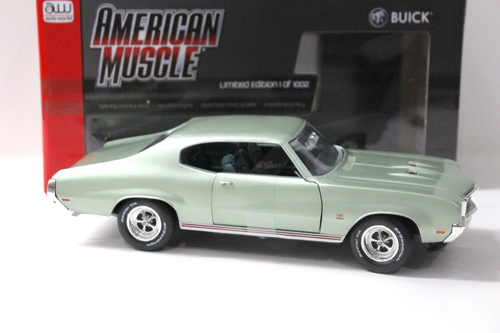 1:18 Auto World Buick Grand Sport 455 light green 1970
