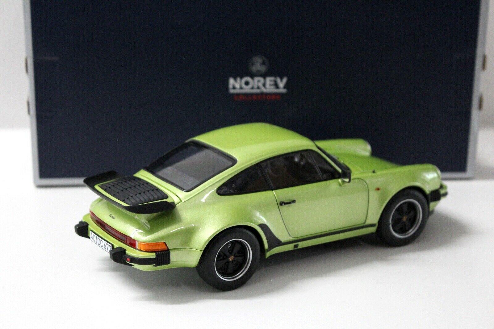 1:18 Norev Porsche 911 930 Turbo Coupe green metallic