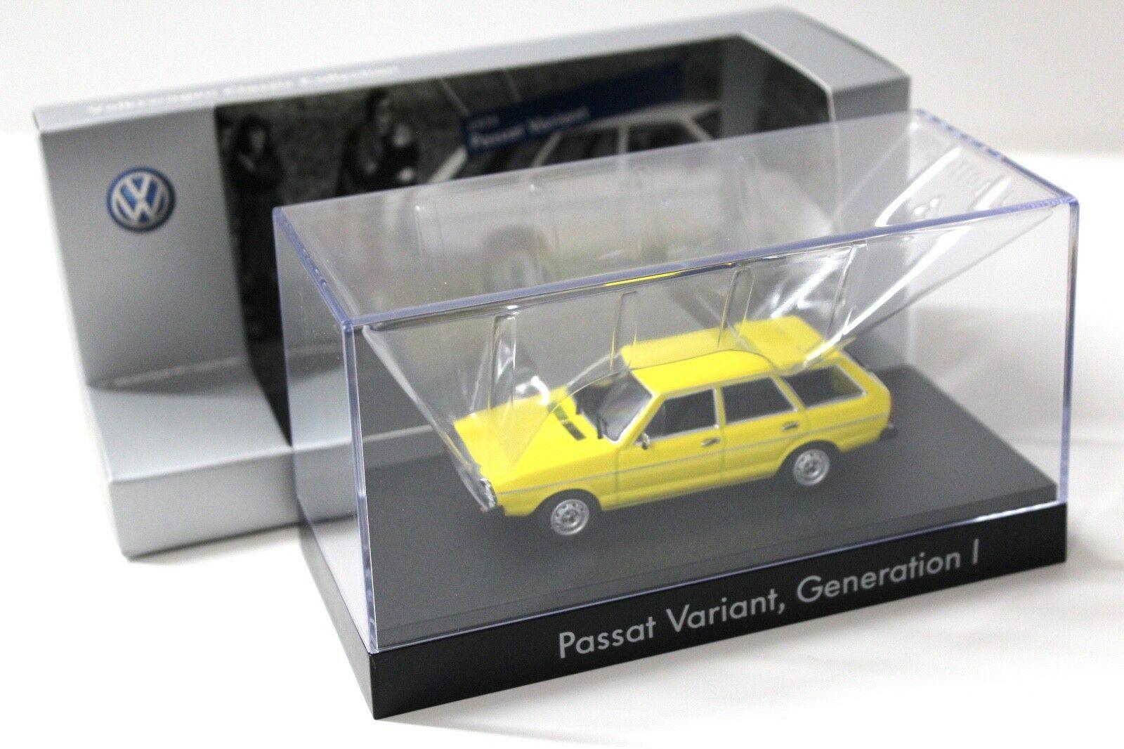 1:43 Minichamps VW Passat 1 Variant 1974 yellow DEALER VERSION