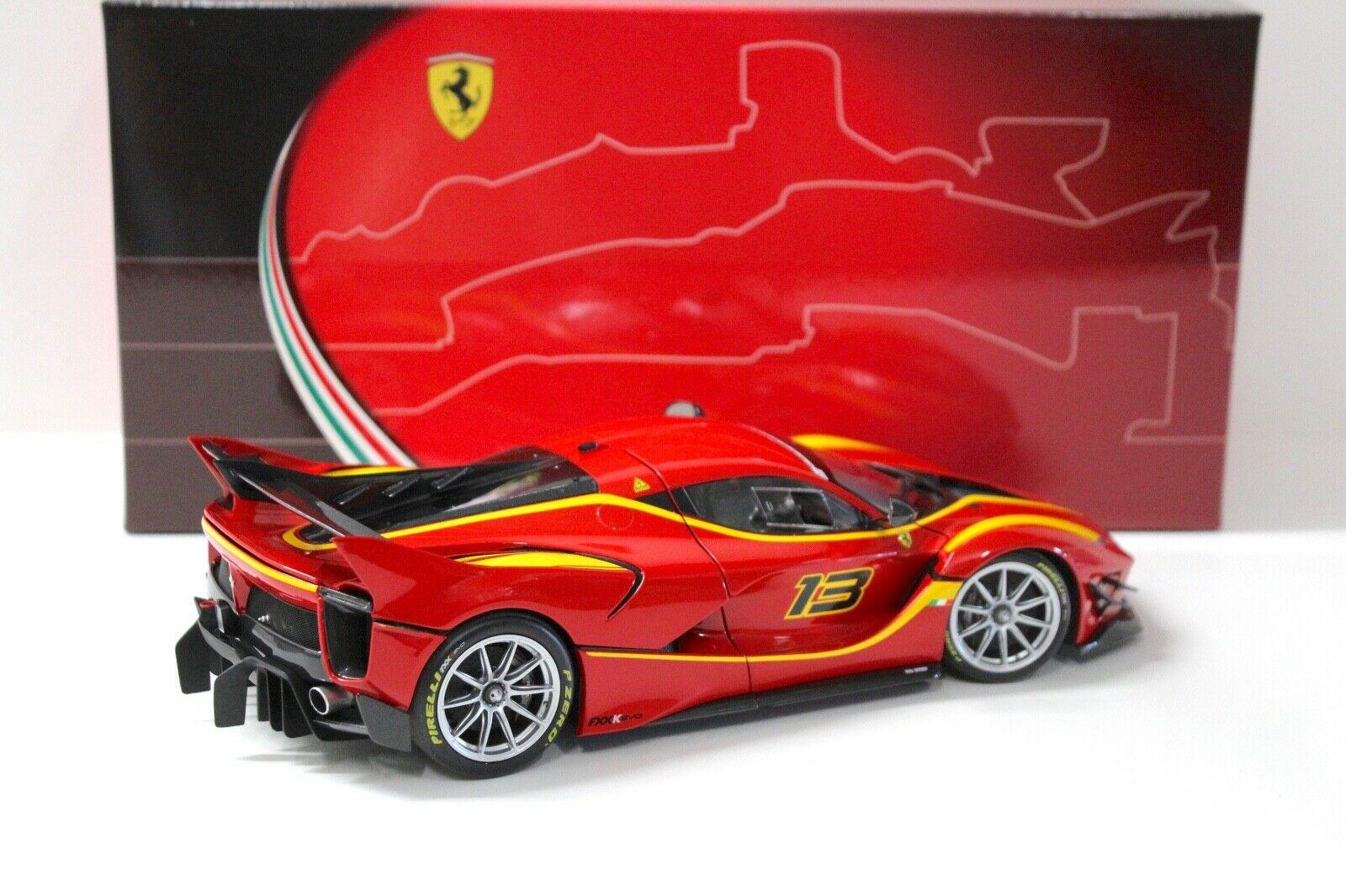 1:18 BBR Ferrari FXXK EVO #13 rosso corsa red/ yellow FULL OPENING
