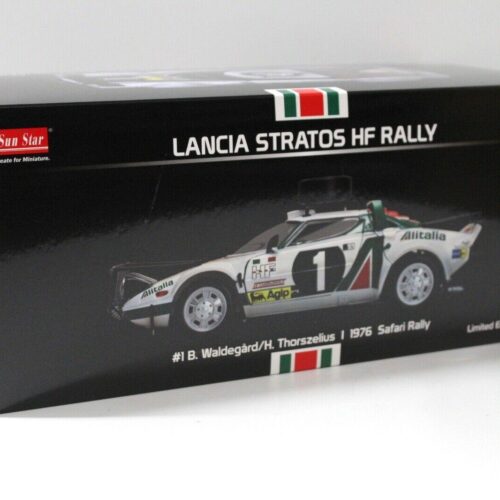 1:18 SunStar 1976 Lancia Stratos HF Safari Rally #1