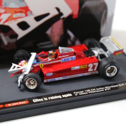 1:43 Brumm Ferrari 126 CK Turbo Montreal GP Gilles Crash