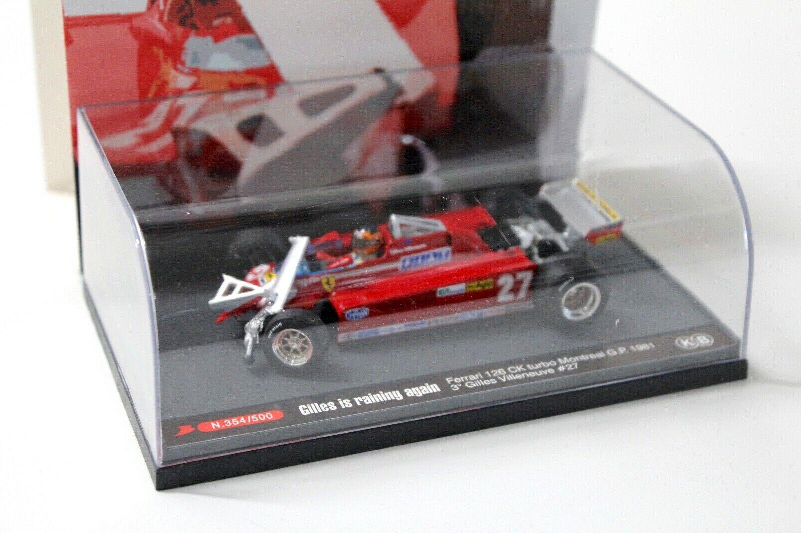 1:43 Brumm Ferrari 126 CK Turbo Montreal GP Gilles Crash