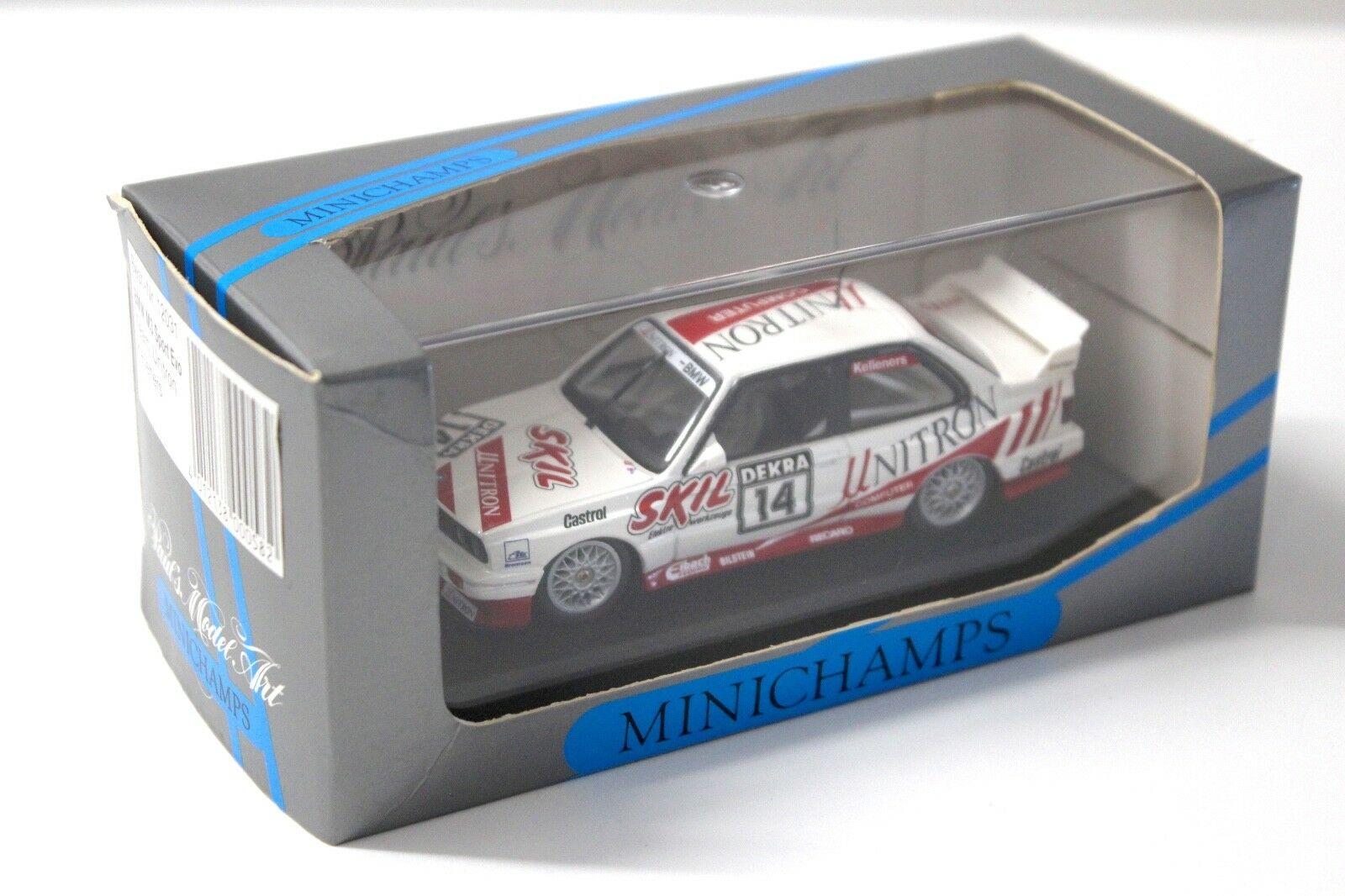 1:43 Minichamps BMW M3 E30 UNITRON #14 Kelleners
