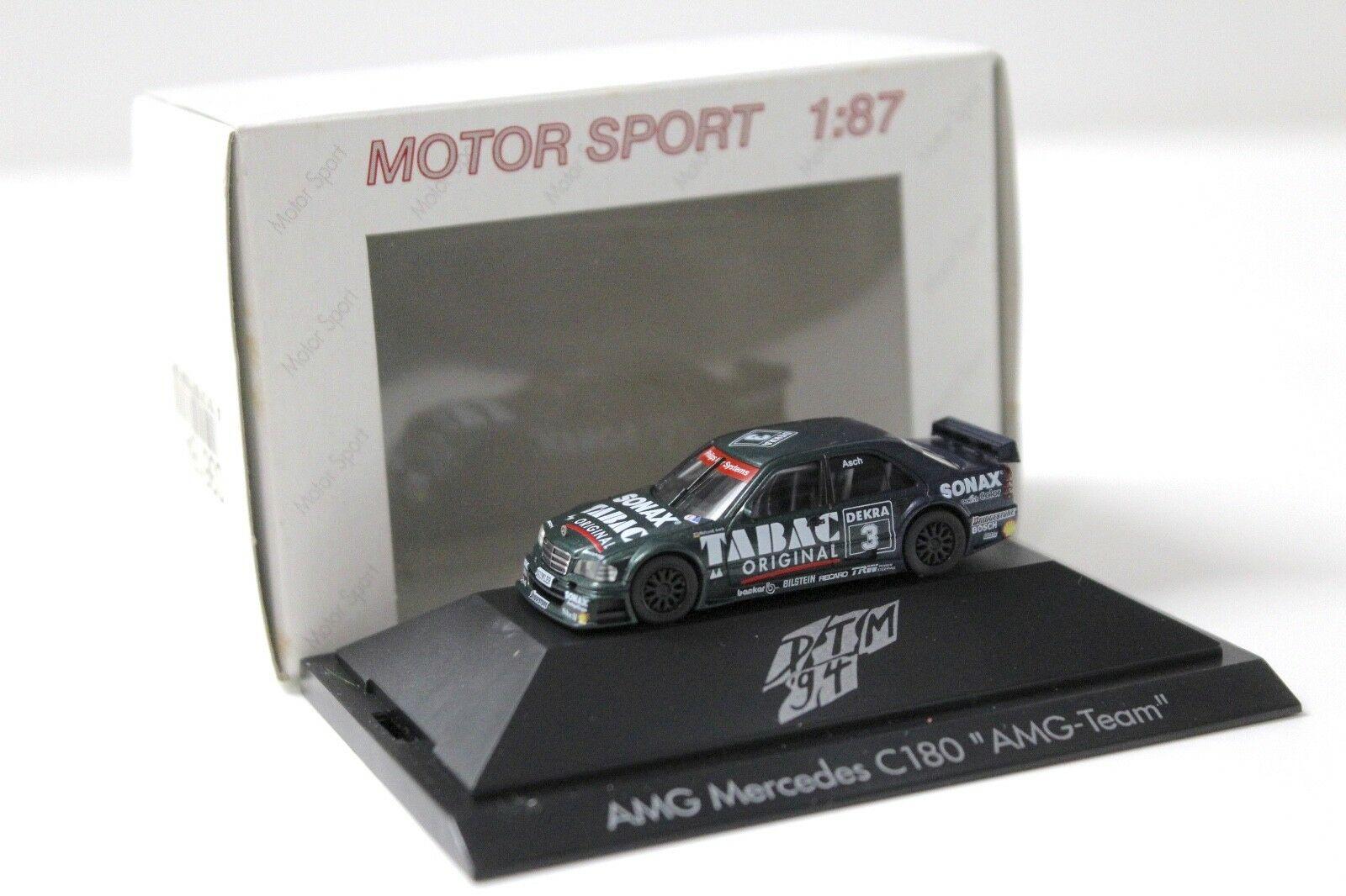 1:87 Herpa AMG Mercedes C180 "AMG-TEAM" TABAC Asch #3