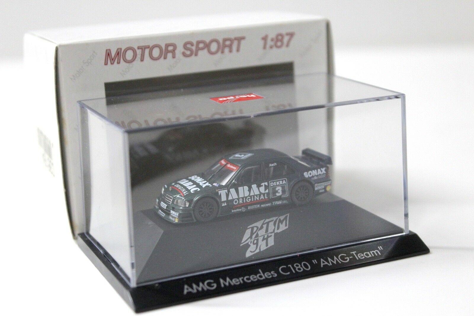 1:87 Herpa AMG Mercedes C180 "AMG-TEAM" TABAC Asch #3