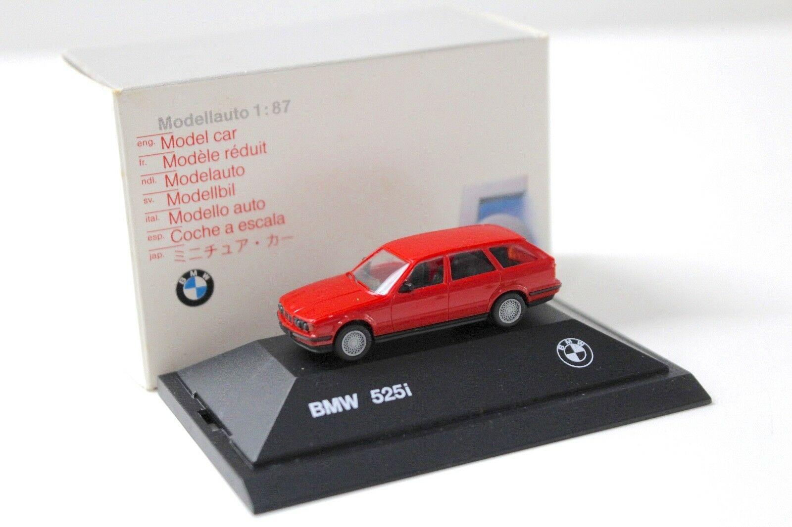 ID 40690 orig 1.jpg 1:87 Herpa BMW 525i E34 Touring red DEALER VERSION