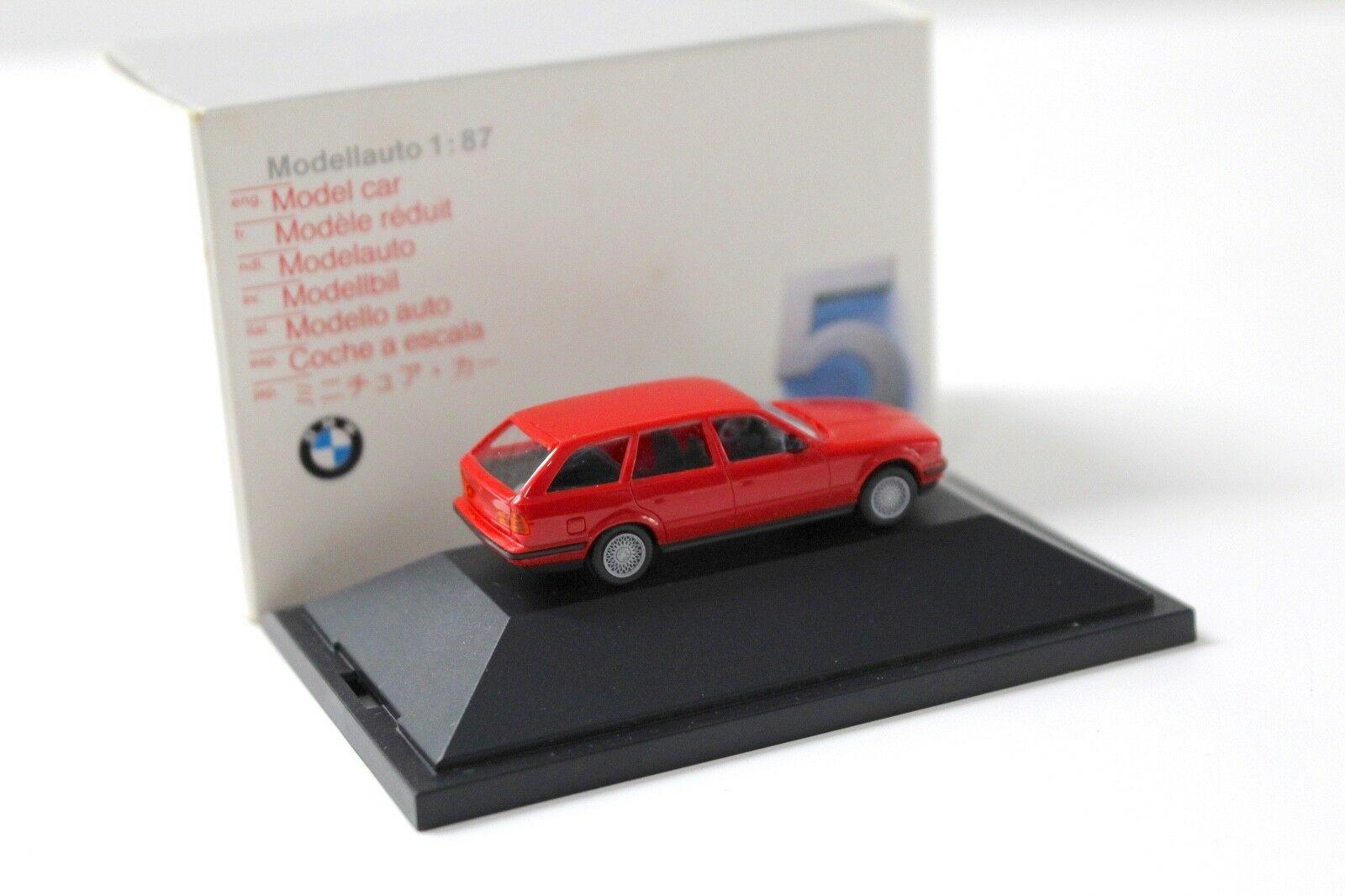 1:87 Herpa BMW 525i E34 Touring red DEALER VERSION