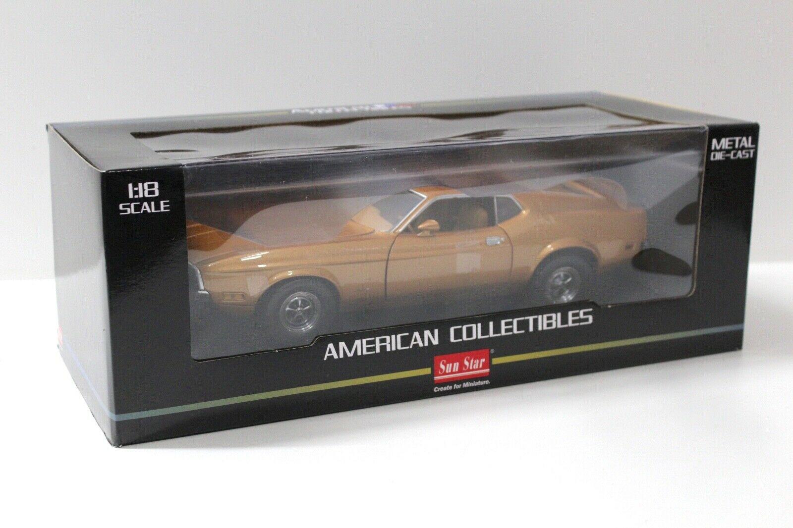 1:18 SunStar Ford Mustang Sportsroof 1971 gold
