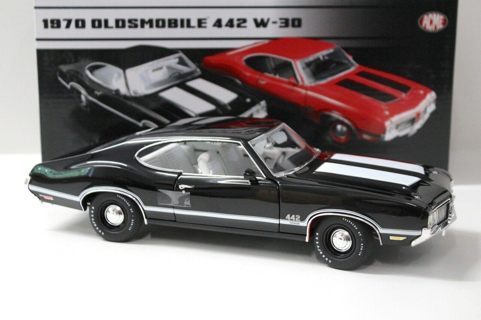 1:18 ACME Oldsmobile 442 W-30 Coupe black 1970
