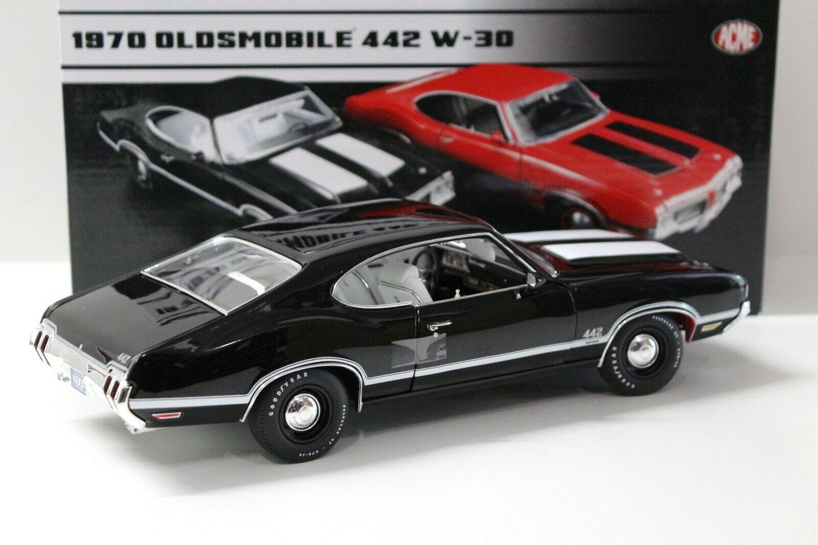1:18 ACME Oldsmobile 442 W-30 Coupe black 1970