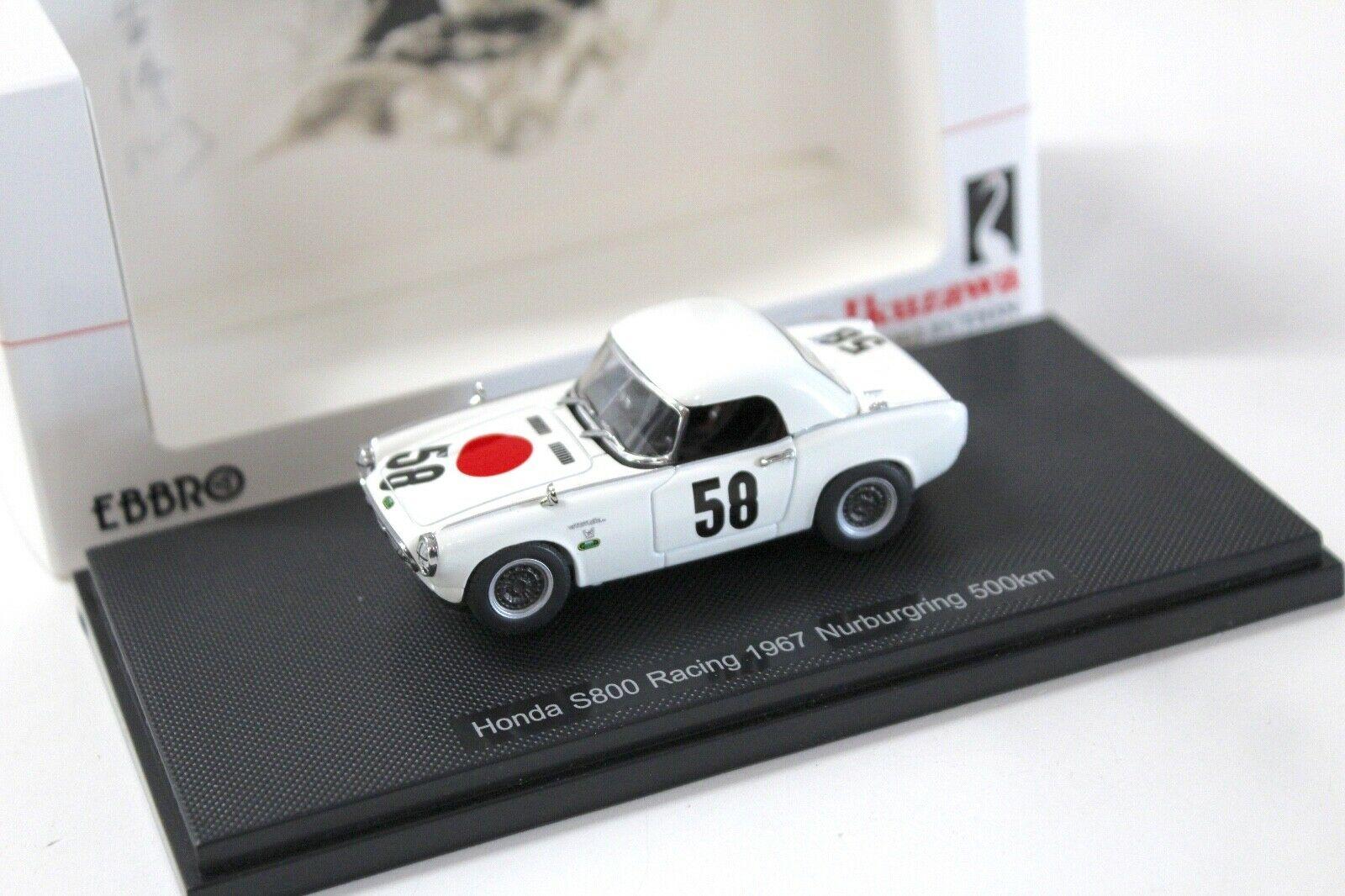 1:43 Ebbro Honda S800 Racing 1967 Nürburgring 500km white #58