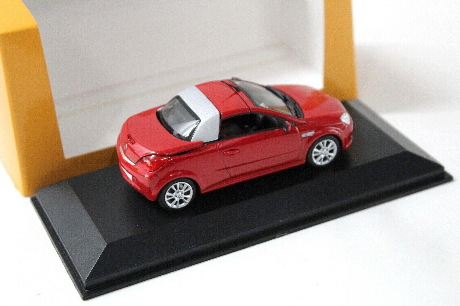1:43 Minichamps Opel Tigra TwinTop red DEALER VERSION