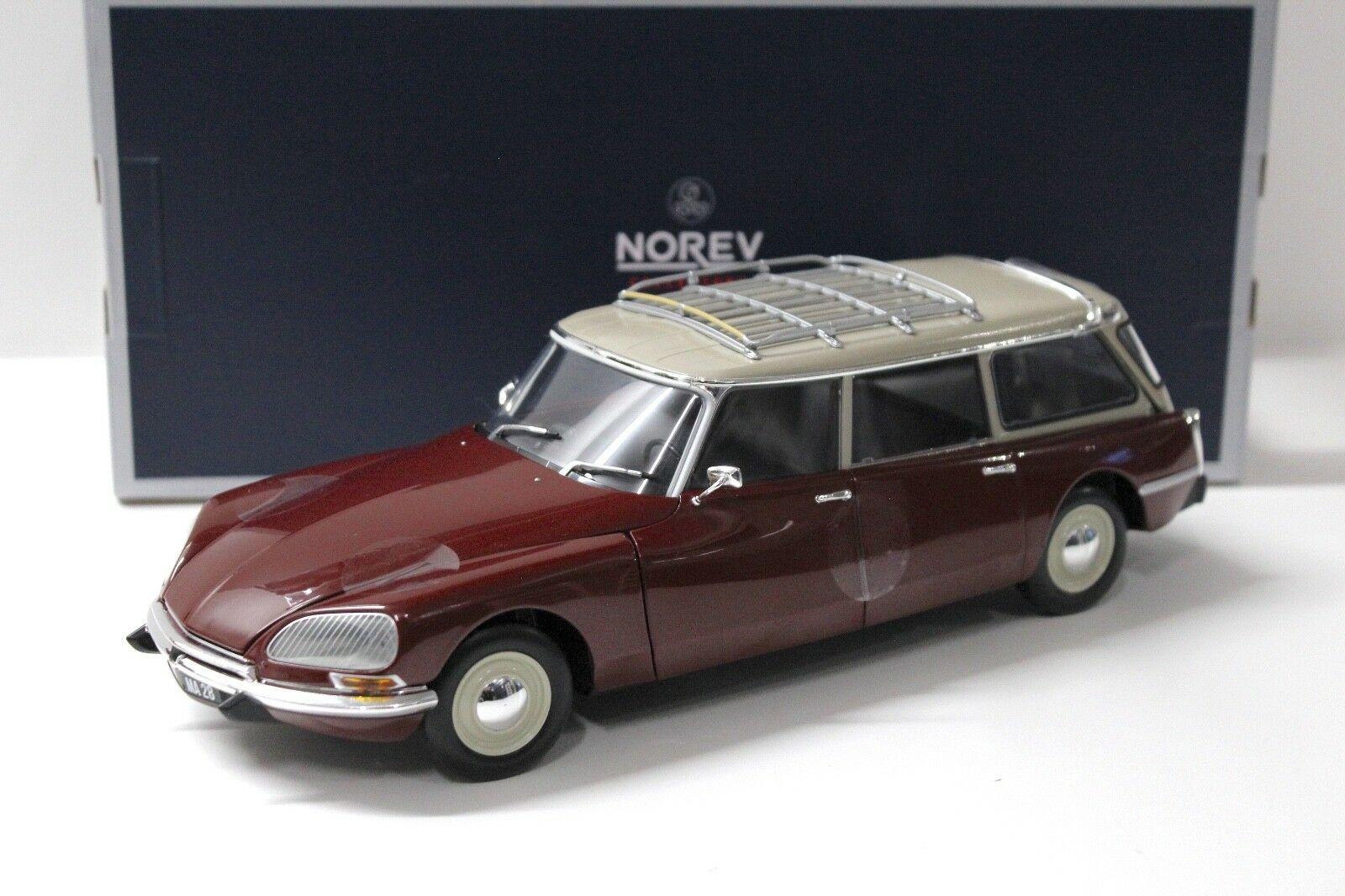 1:18 Norev Citroen ID 21 Break 1970 dark red /beige