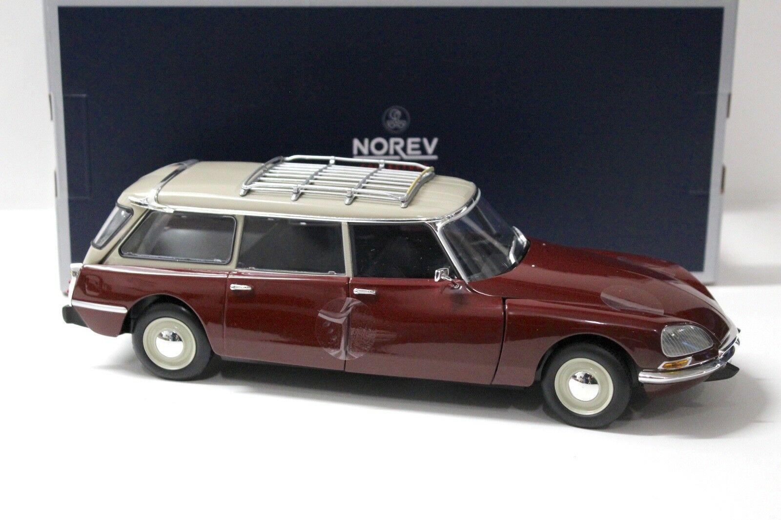 1:18 Norev Citroen ID 21 Break 1970 dark red /beige
