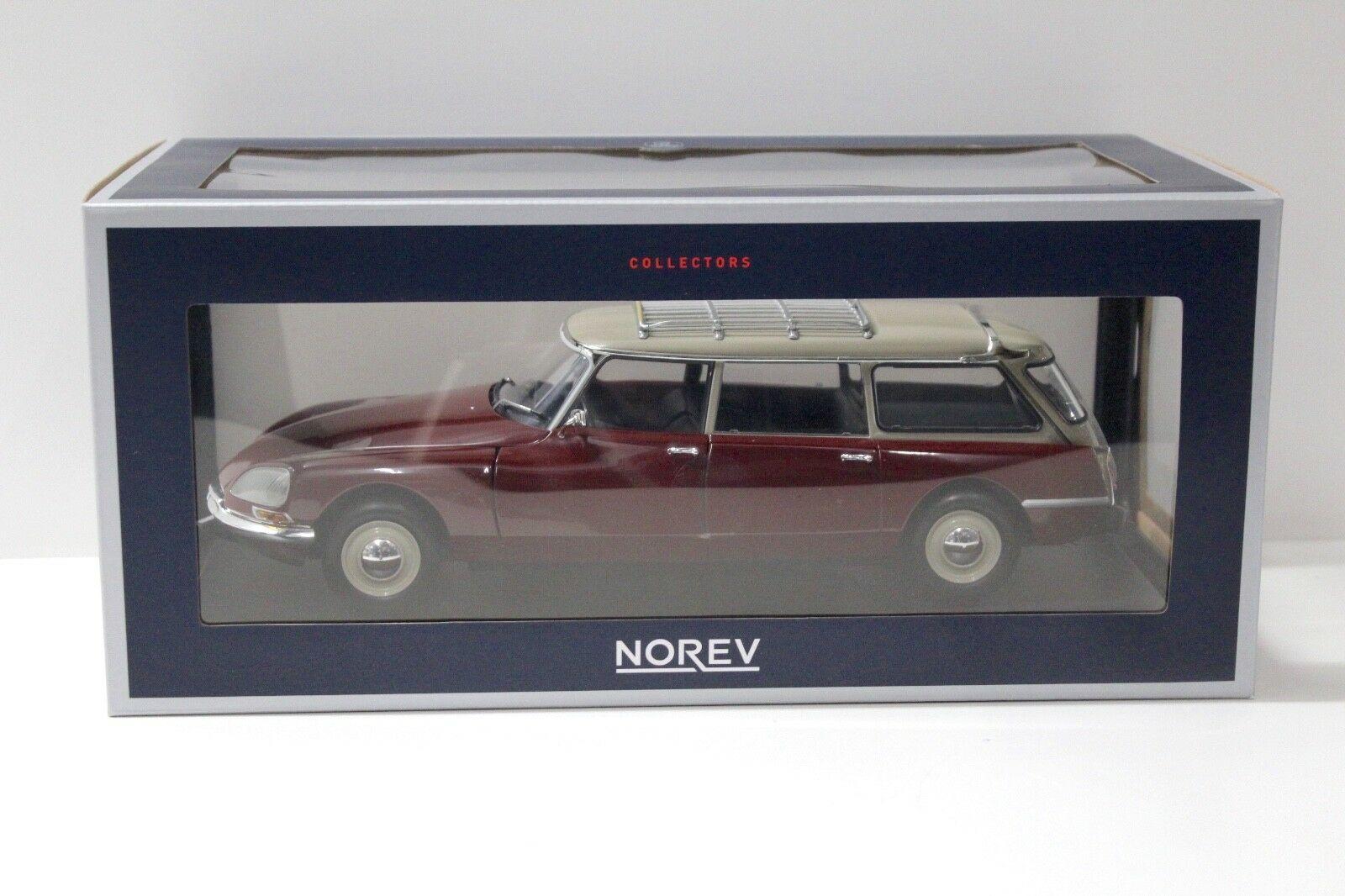 1:18 Norev Citroen ID 21 Break 1970 dark red /beige