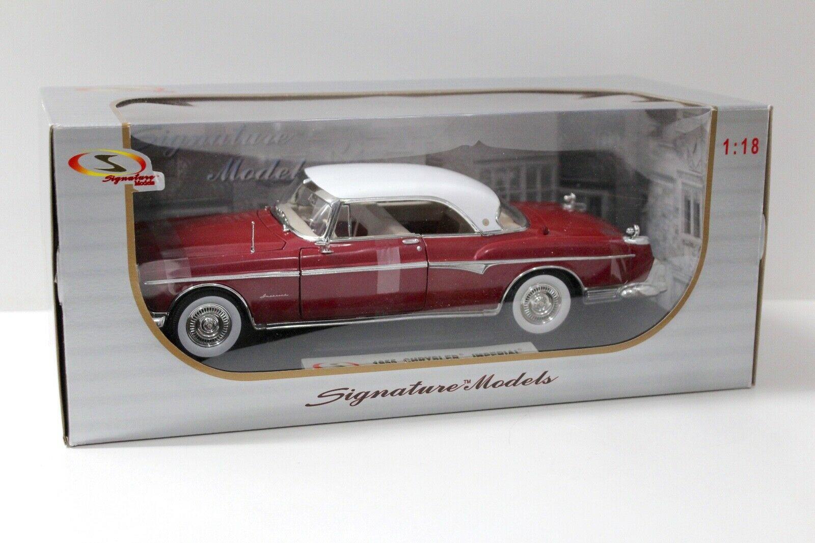 1:18 Signature Models Chrysler Imperial Coupe 1955 red/white