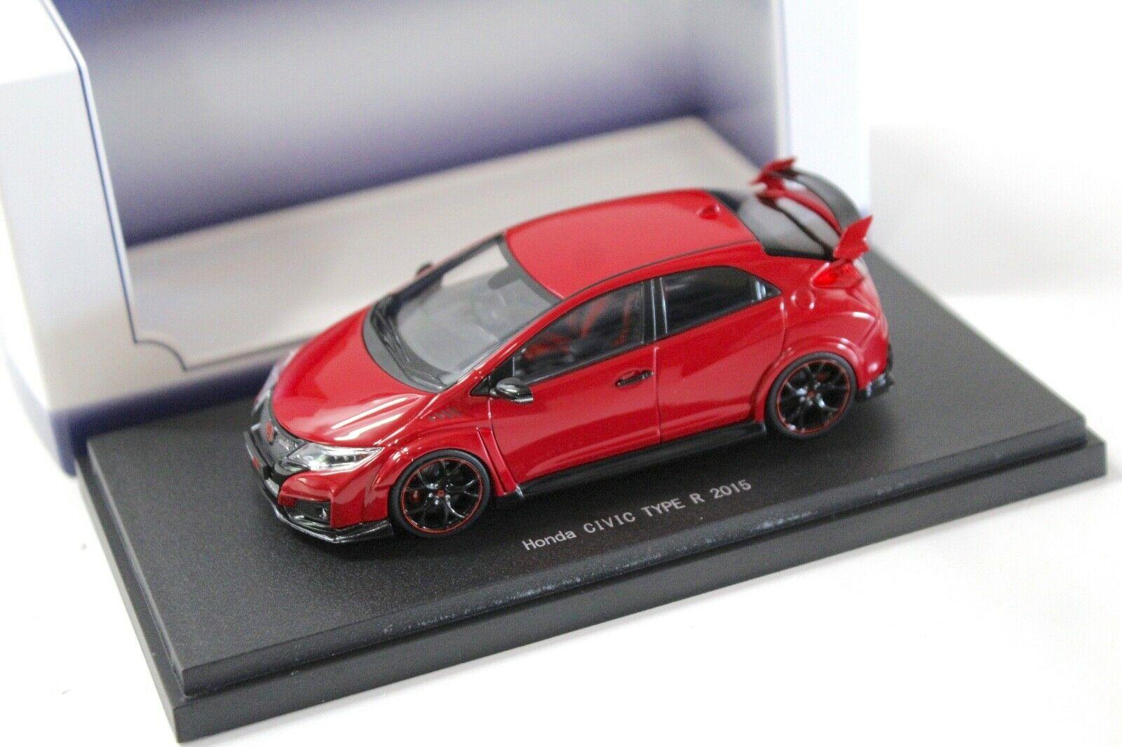 1:43 Ebbro Honda Civic Type R 2015 milano red