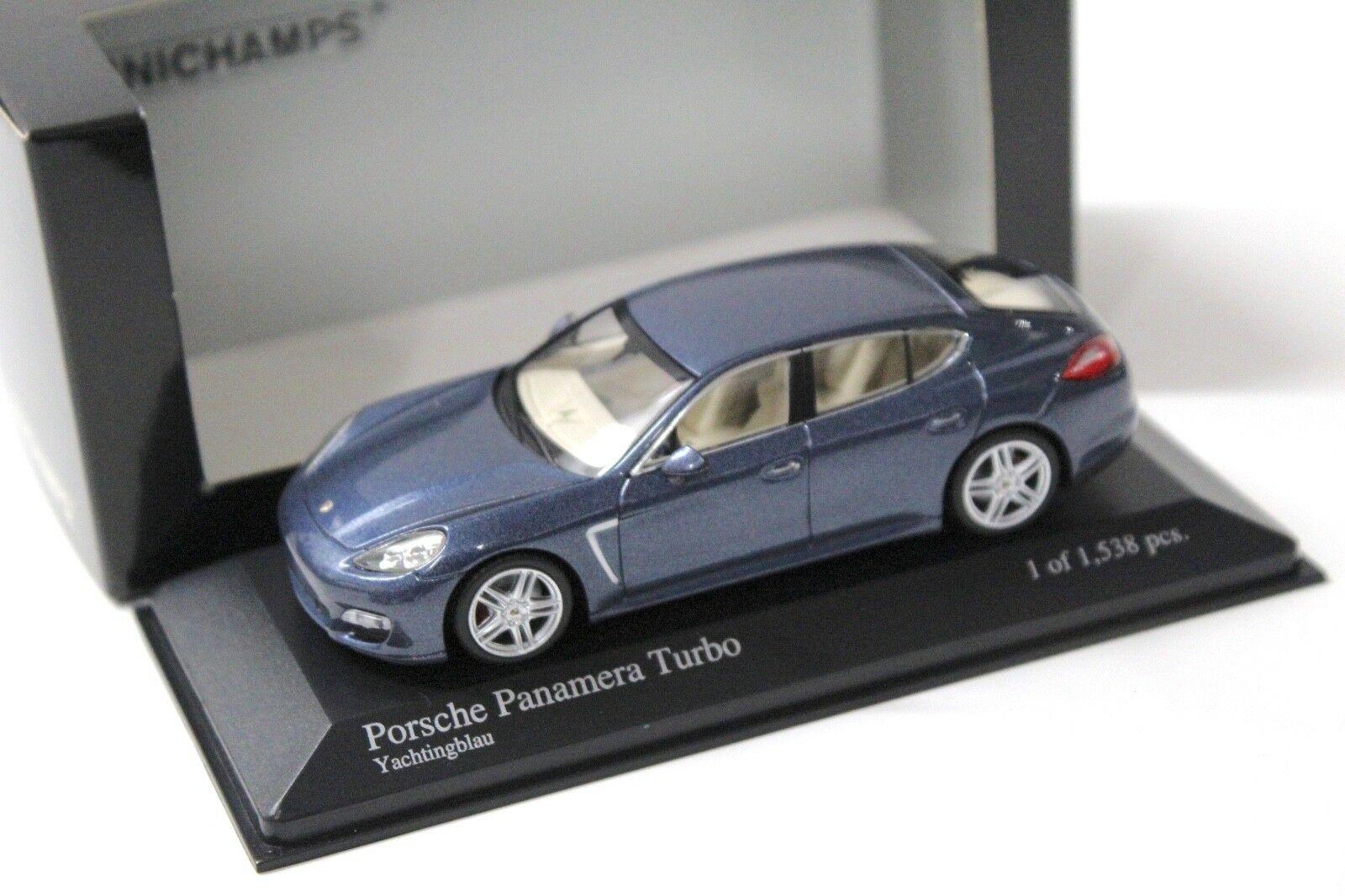 1:43 Minichamps Porsche Panamera Turbo Yachting blue