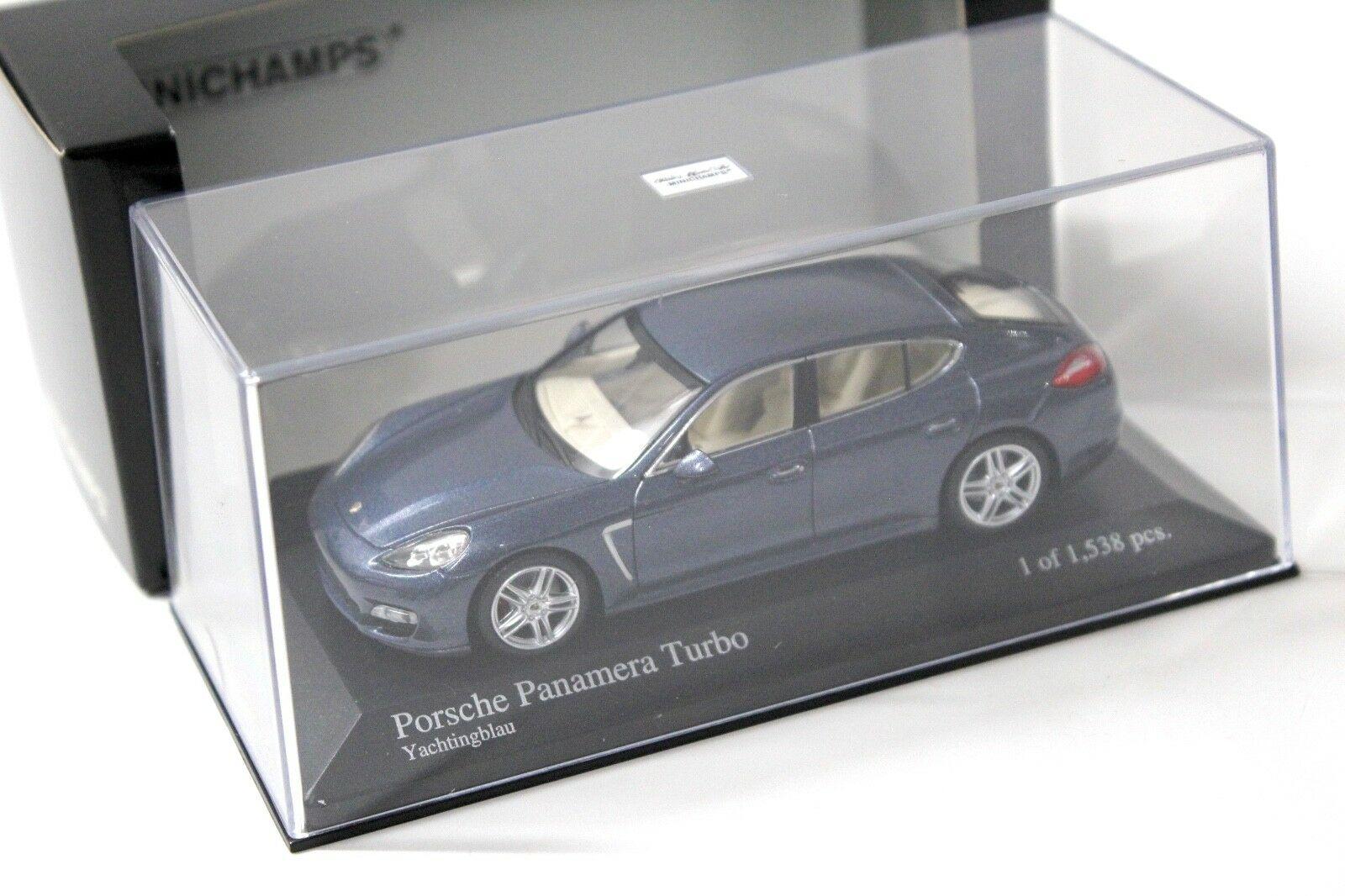 1:43 Minichamps Porsche Panamera Turbo Yachting blue