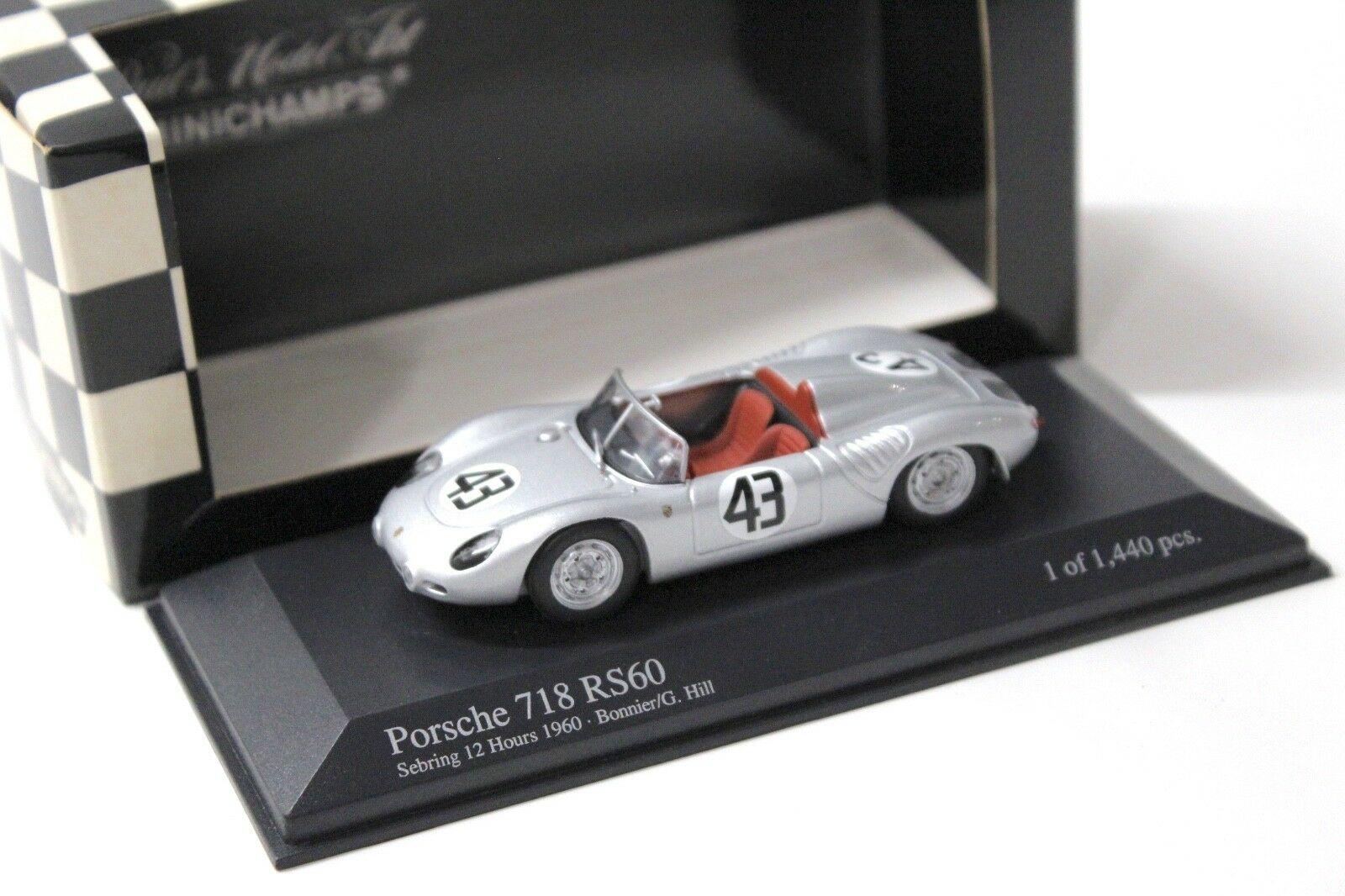 1:43 Minichamps Porsche 718 RS60 Sebring 12 Hours #43