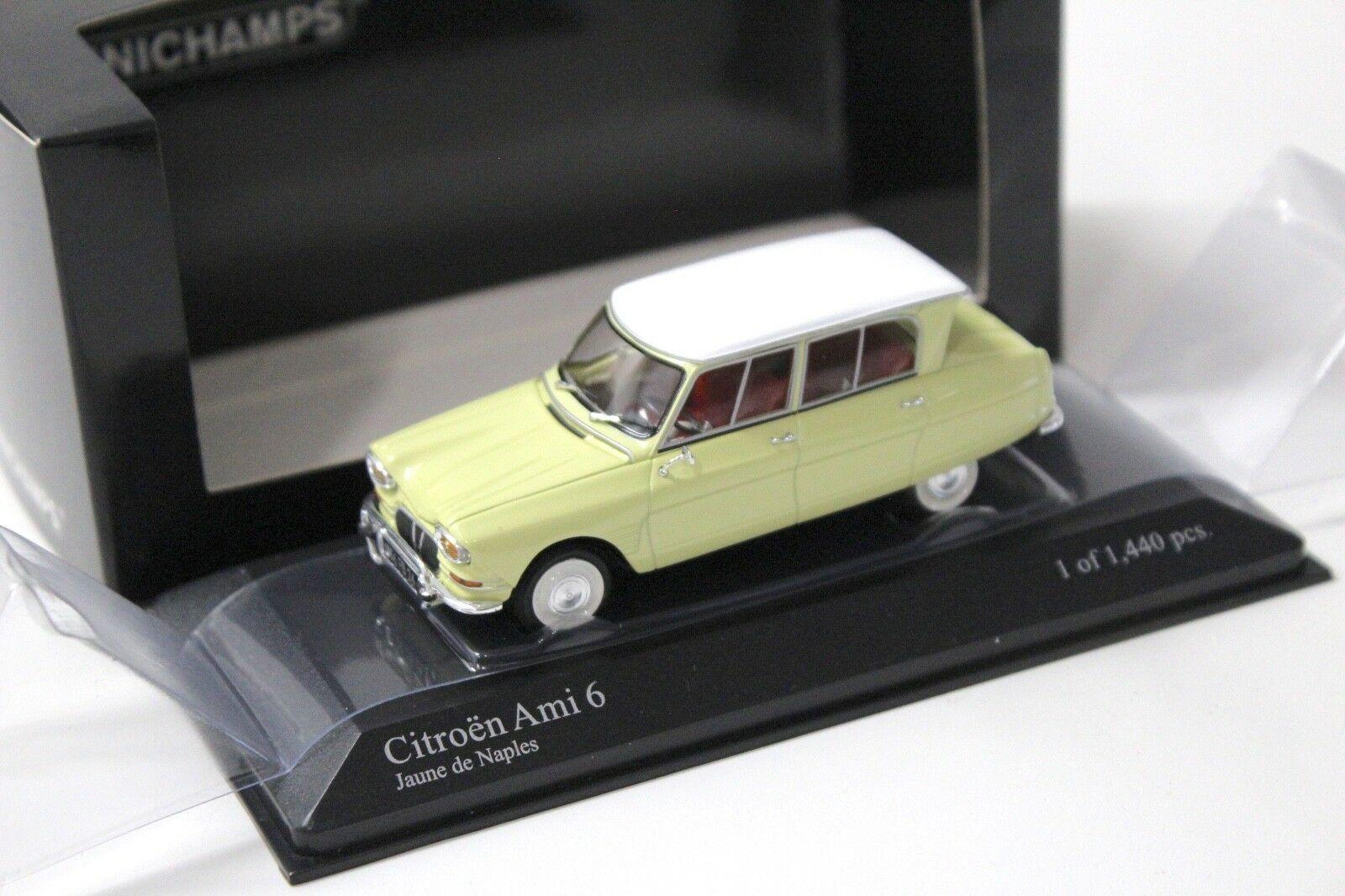 1:43 Minichamps Citroen Ami 6 yellow/ white 1964