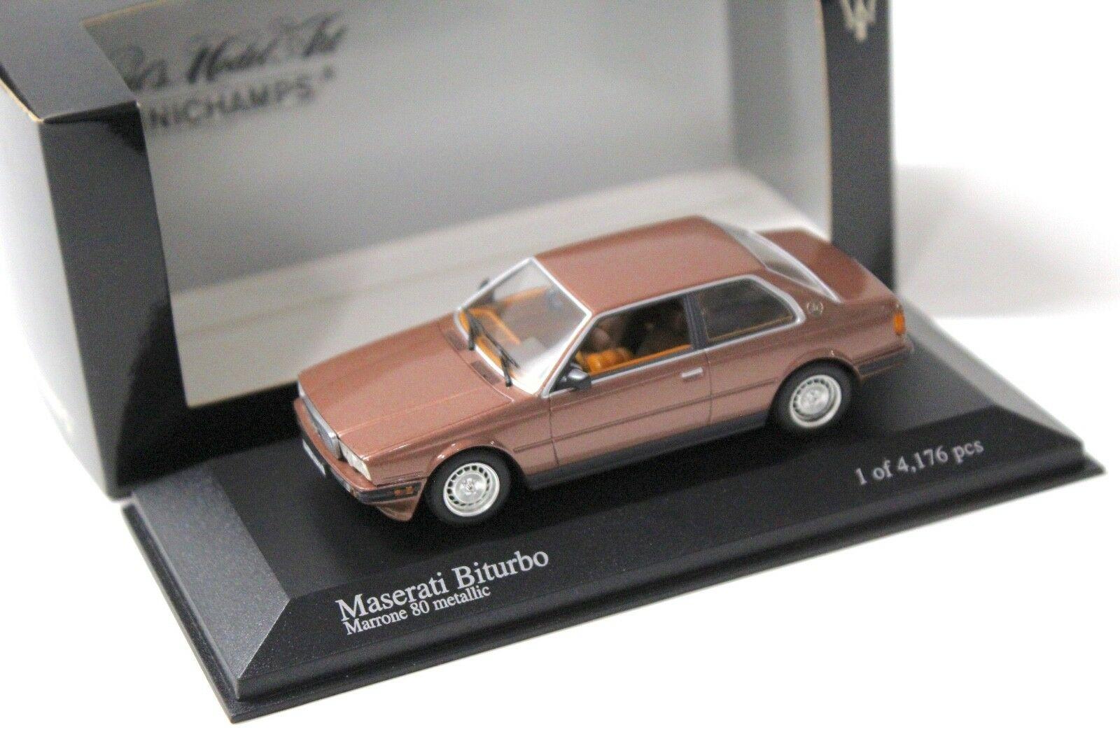 ID 41313 orig 1.jpg 1:43 Minichamps Maserati Biturbo Marrone 80 metallic