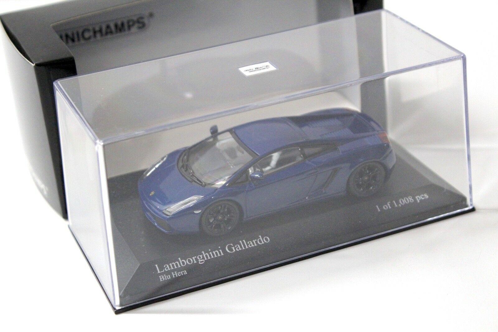 1:43 Minichamps Lamborghini Gallardo 2006 blue hera