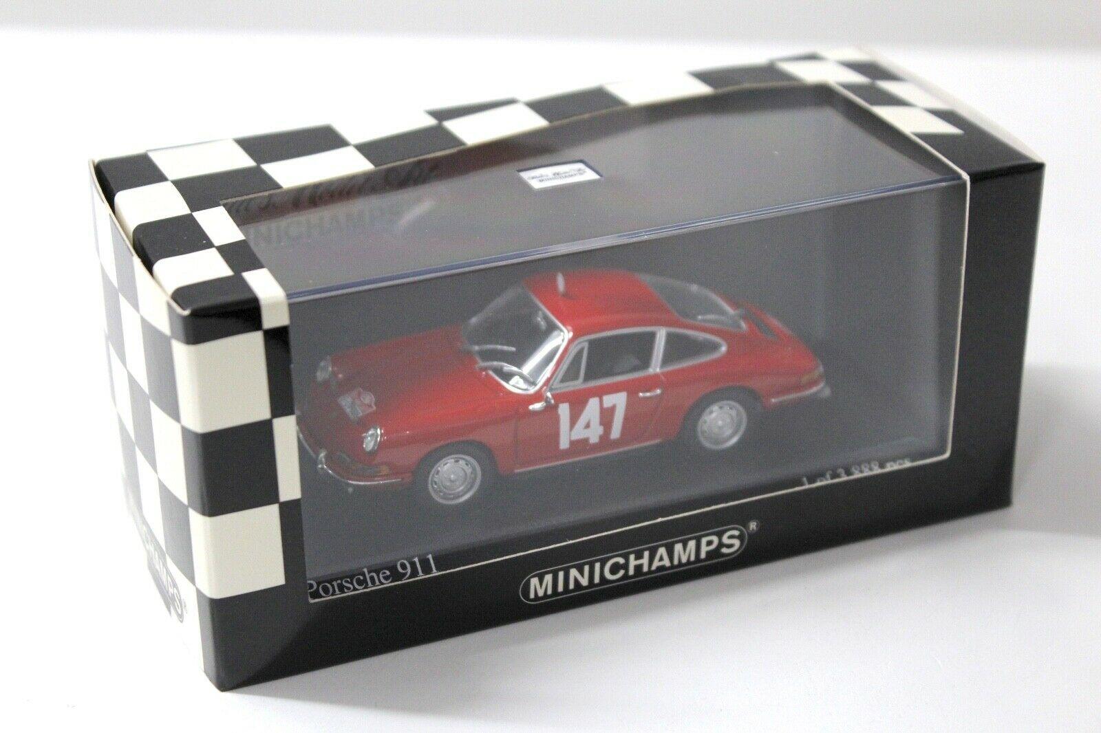 1:43 Minichamps Porsche 911 Rallye Monte Carlo 1965 #147 red