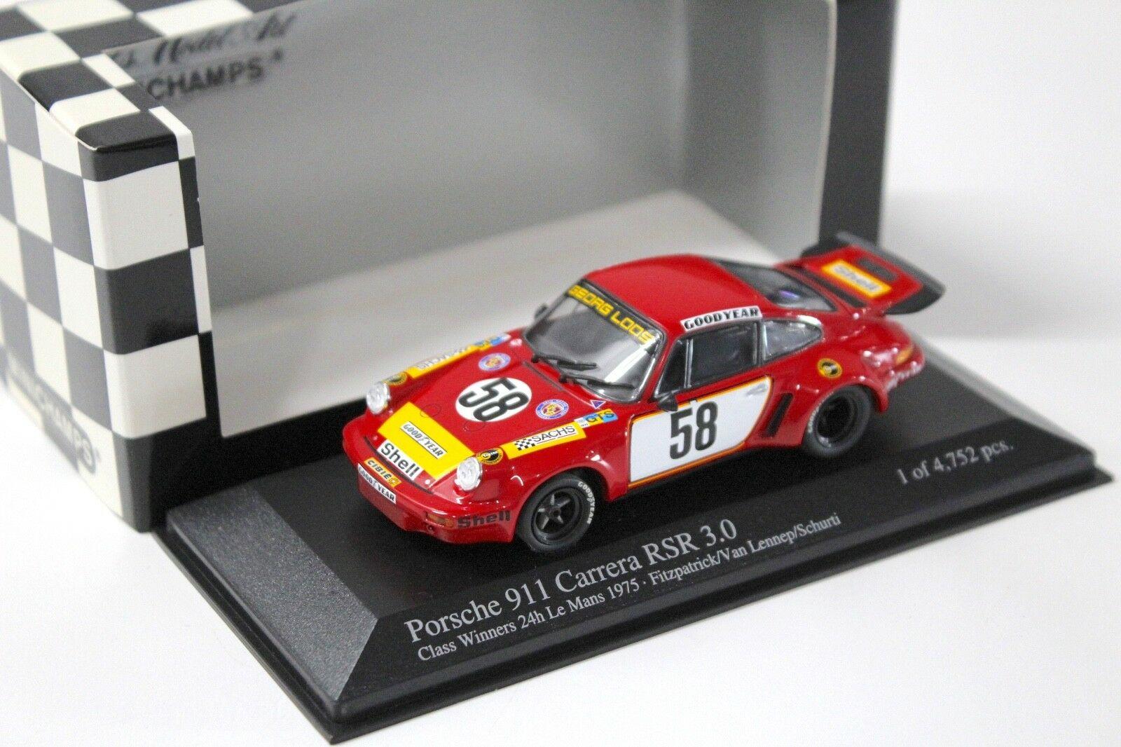 1:43 Minichamps Porsche 911 Carrera RSR 3.0 red #58