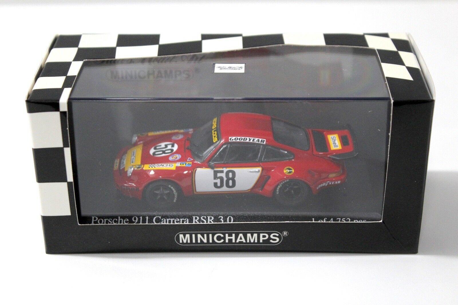 1:43 Minichamps Porsche 911 Carrera RSR 3.0 red #58