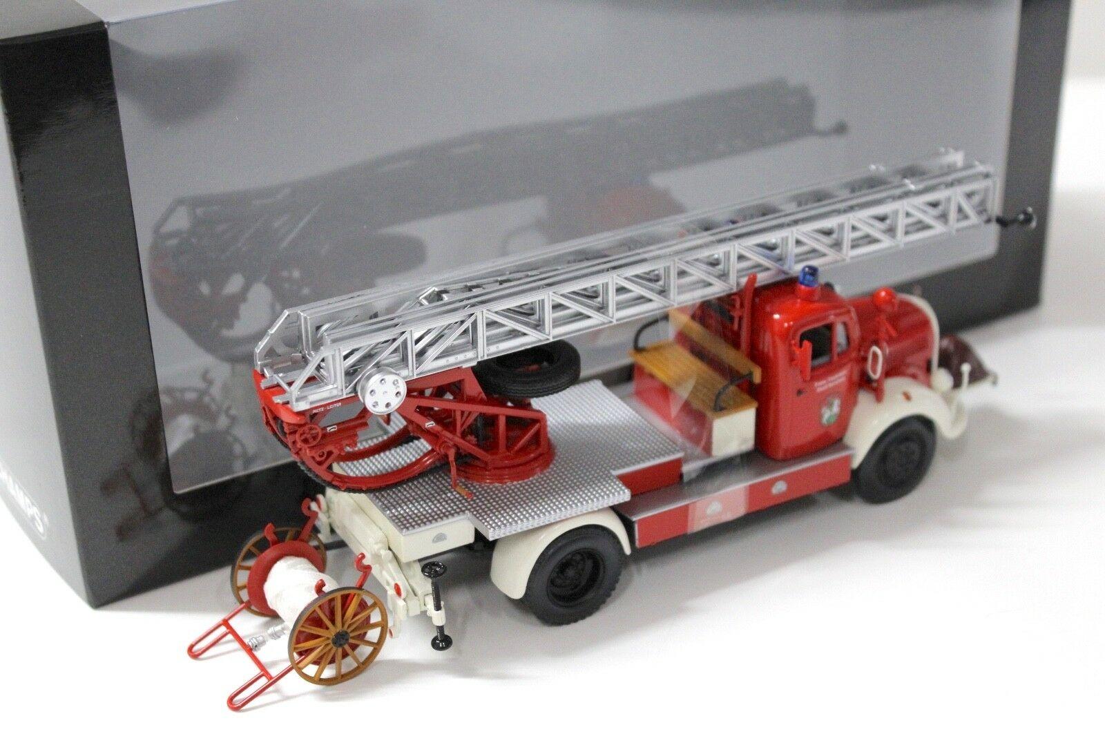 1:43 Minichamps Mercedes L3500 DL17 Feuerwehr 1950 red/ white