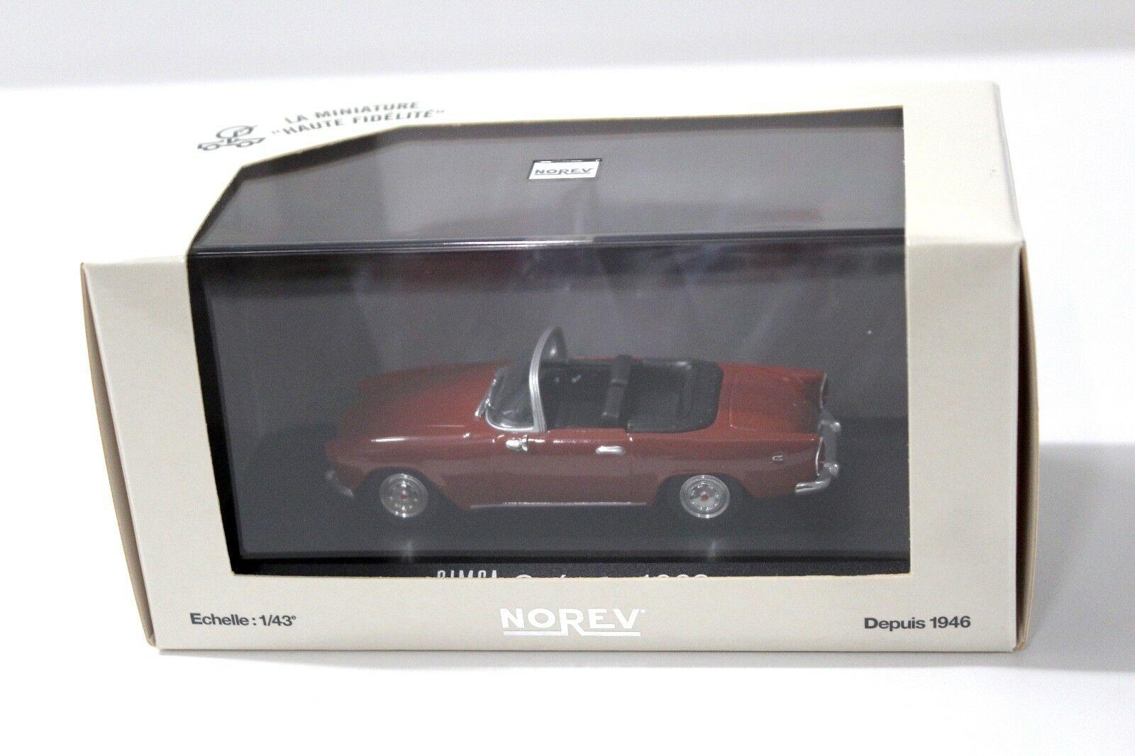 1:43 Norev Simca Oceane Convertible 1962 red