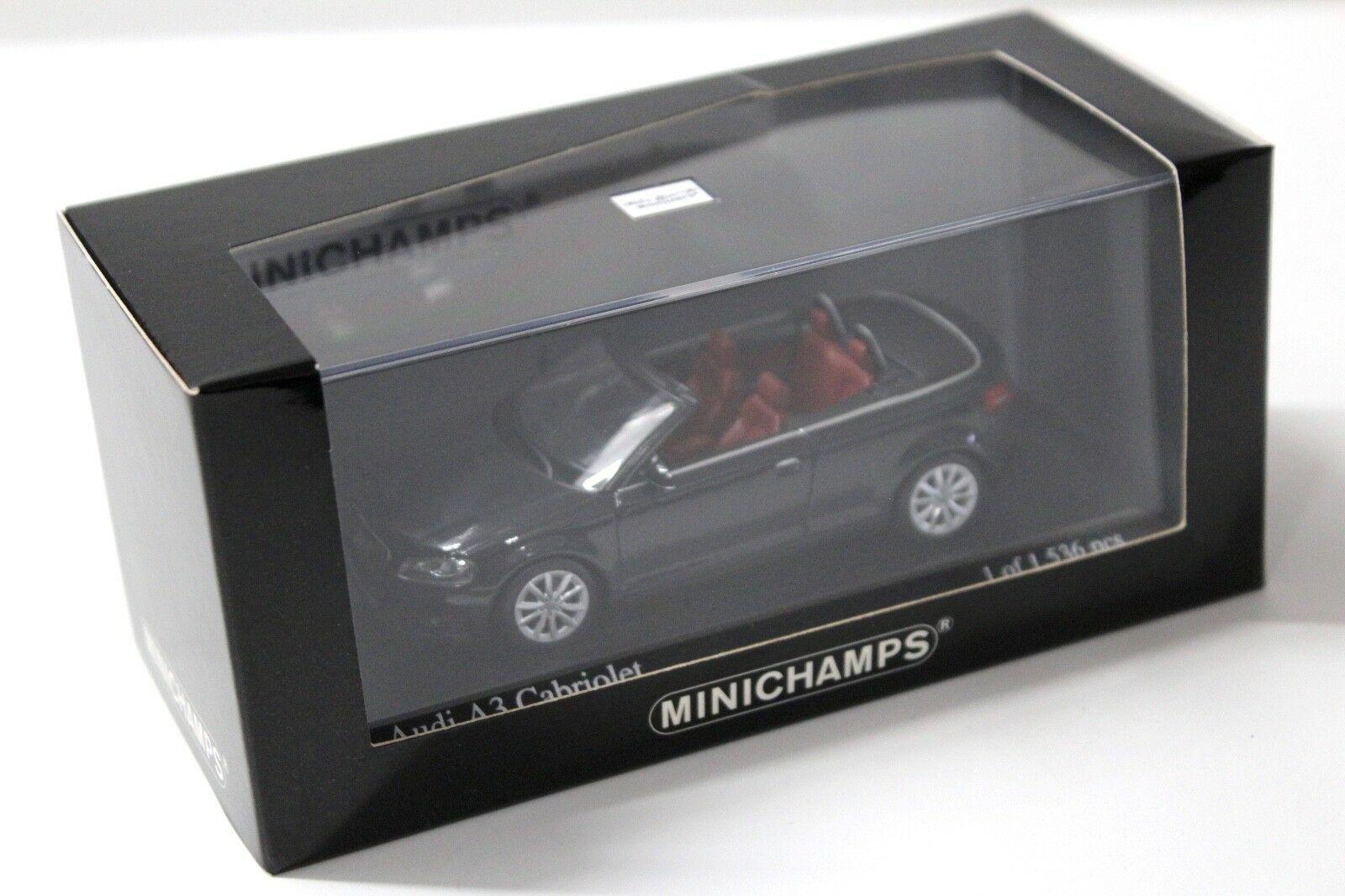 1:43 Minichamps Audi A3 Cabriolet Meteor grey
