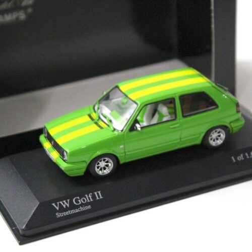 1:43 Minichamps VW Golf 2 Streetmachine green/ yellow