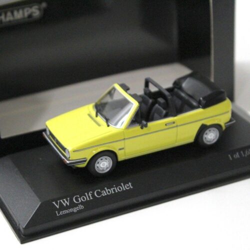 1:43 Minichamps VW Golf 1 MKI Cabriolet lemon yellow 1980