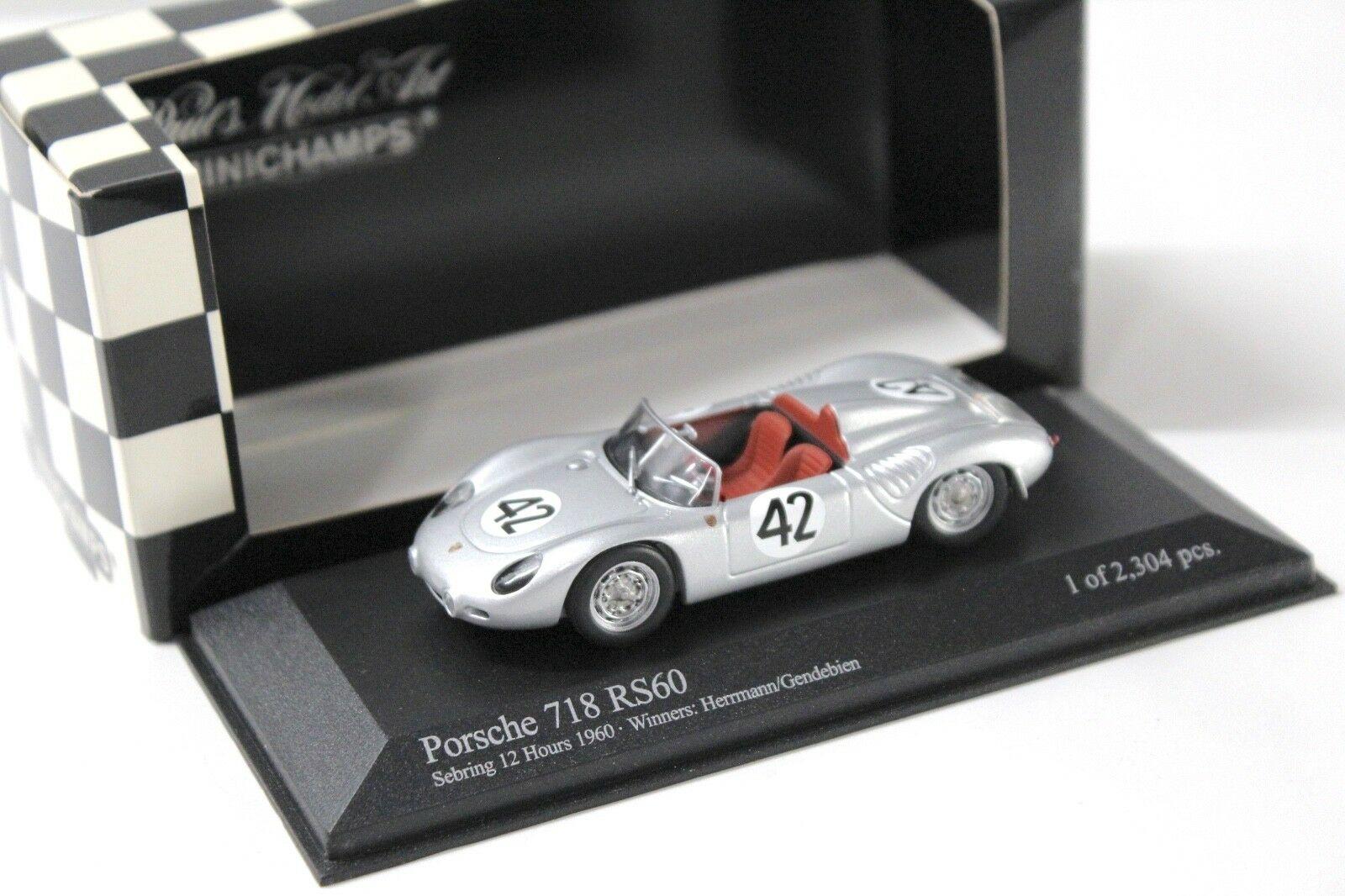 1:43 Minichamps Porsche 718 RS60 Sebring 12 Hours #42