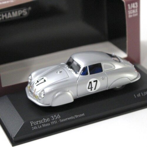 1:43 Minichamps Porsche 356 Le Mans 24h 1951 Sauerwein #47 silver