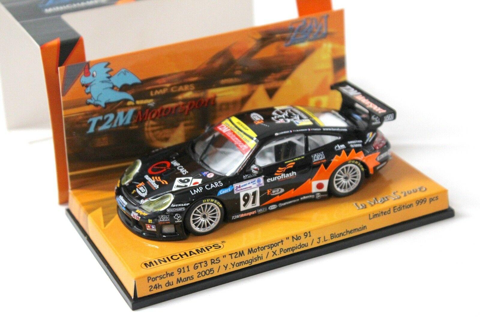 ID 41877 orig.jpg 1:43 Minichamps Porsche 911 GT3 RS T2M #91 24h 2005 black