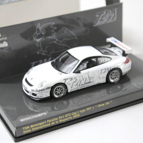 1:43 Minichamps Porsche 911 GT3 CUP T2M Show Car 2006 white