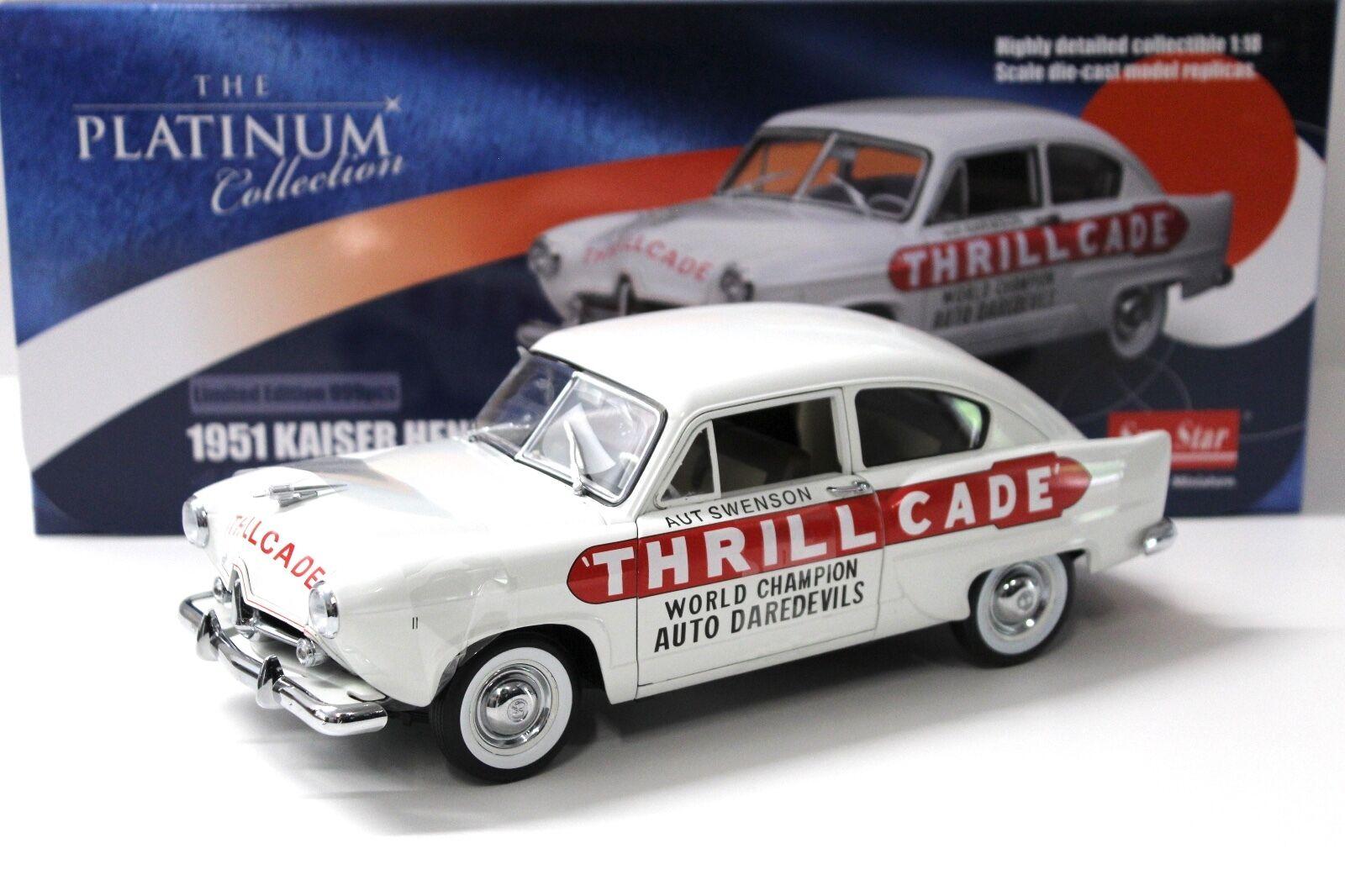 1:18 Sun Star Kaiser Henry J. THRILLCADE 1951 white